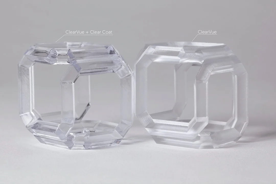 image - Fictiv Accura Clearvue with and without clear coat