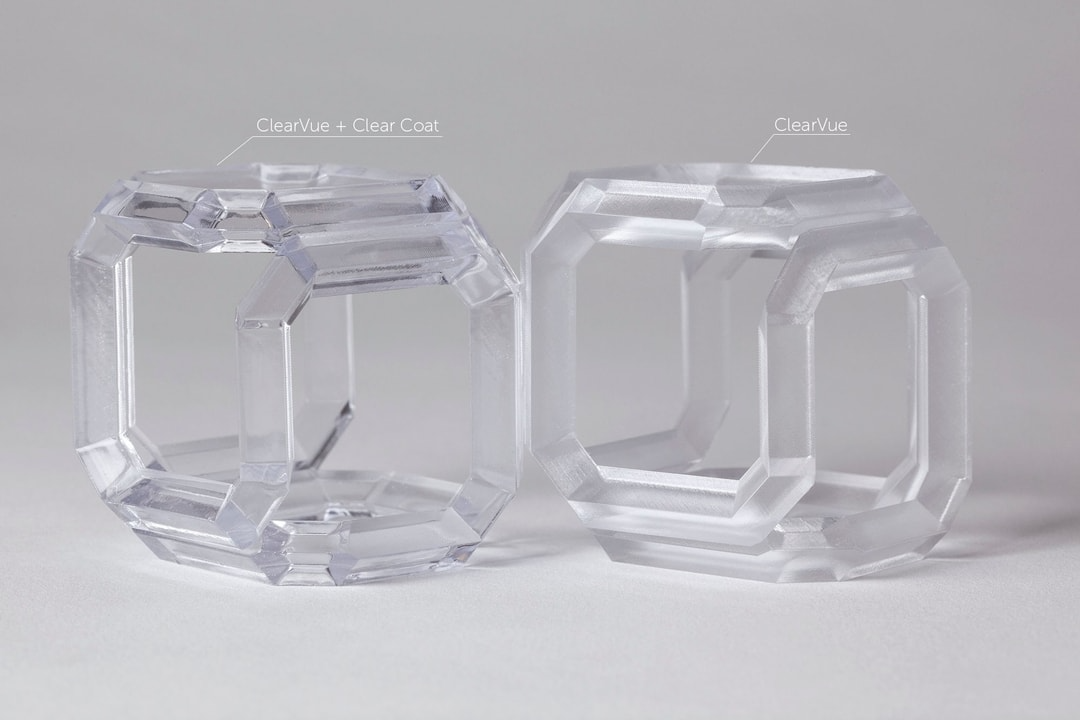 image - Fictiv Accura Clearvue with and without clear coat