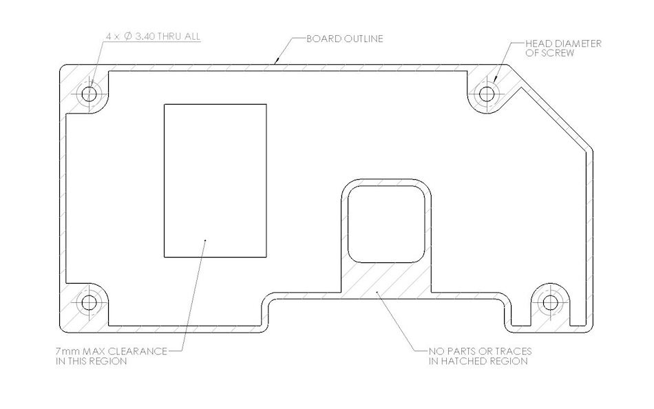 initial PCB outline - Fictiv initial PCB outline