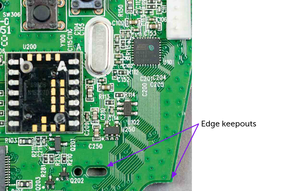 Example of Keepouts - Fictiv Example of Keepouts