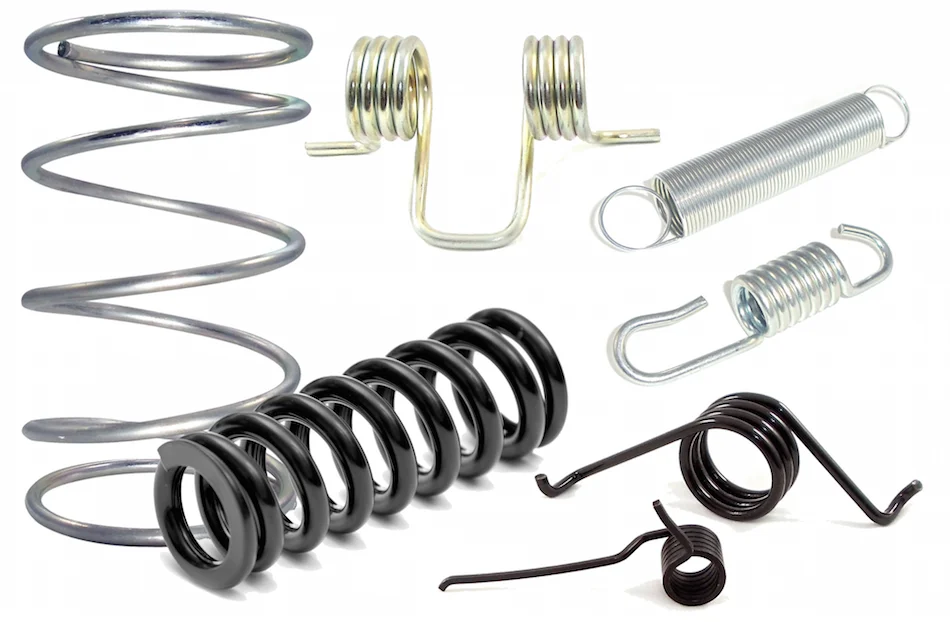 depiction of several types of springs
