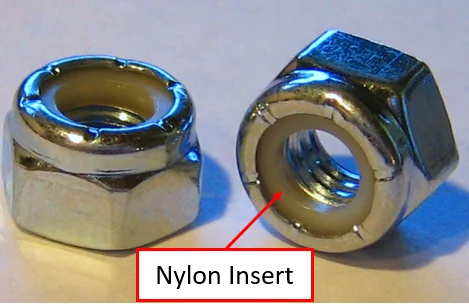 nylon insert threaded locking method