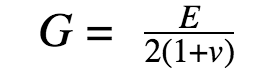 formula for relating shear modulus to modulus of elasticity (E) for isotropic materials - Fictiv formula for relating shear modulus to modulus of elasticity (E) for isotropic materials