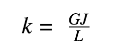 torsional stiffness (k) formula - Fictiv torsional stiffness (k) formula