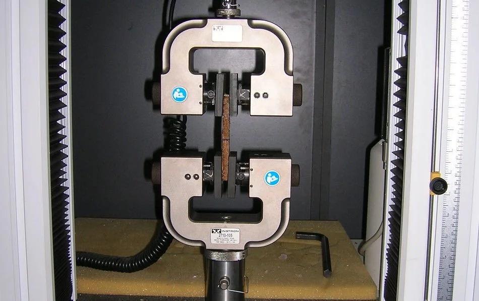 Tensile strength test in action