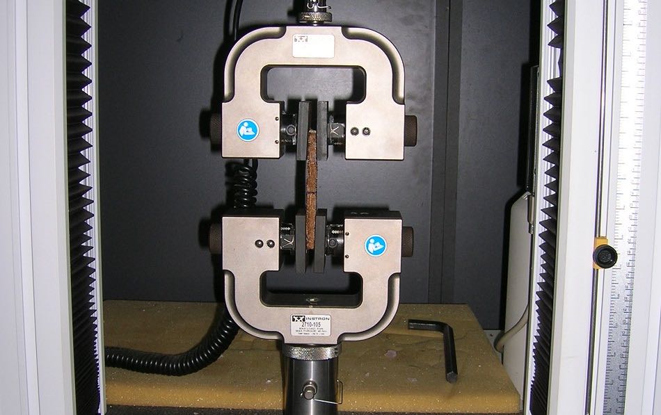 Tensile strength test in action