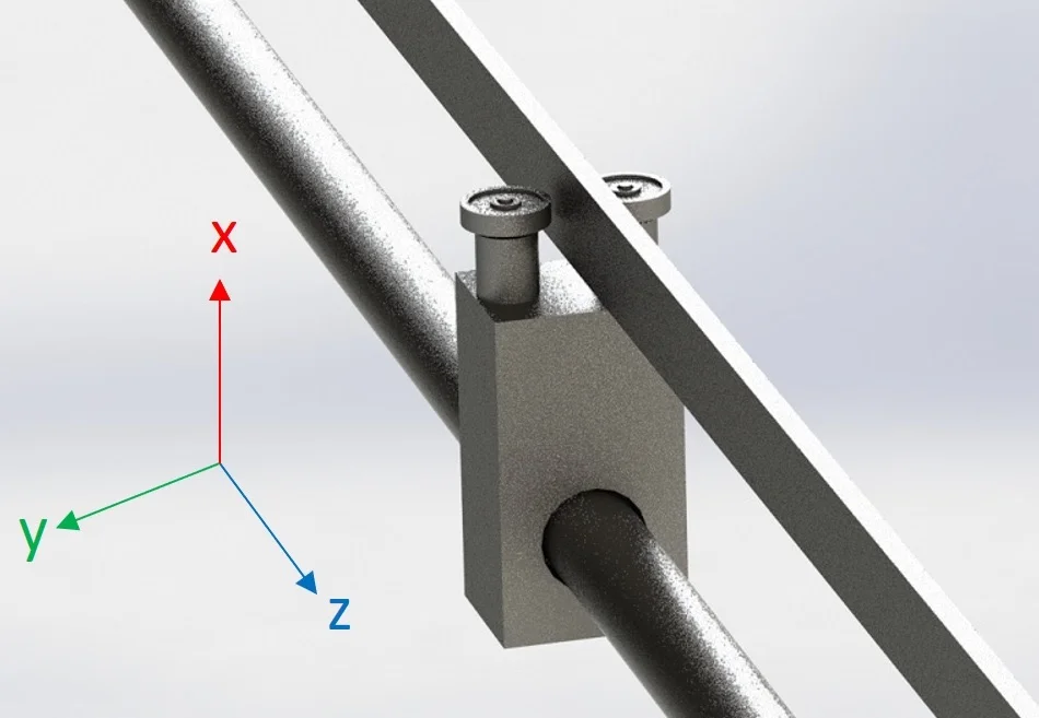moving-parts-image04 - Fictiv two rail assembly with wheels restricting z-axis rotation