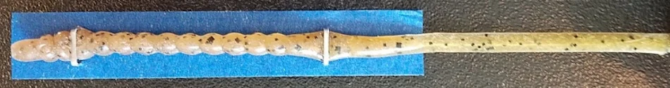 plastics-image07 - Fictiv fishing lure that is made of an elastomer, stretched out