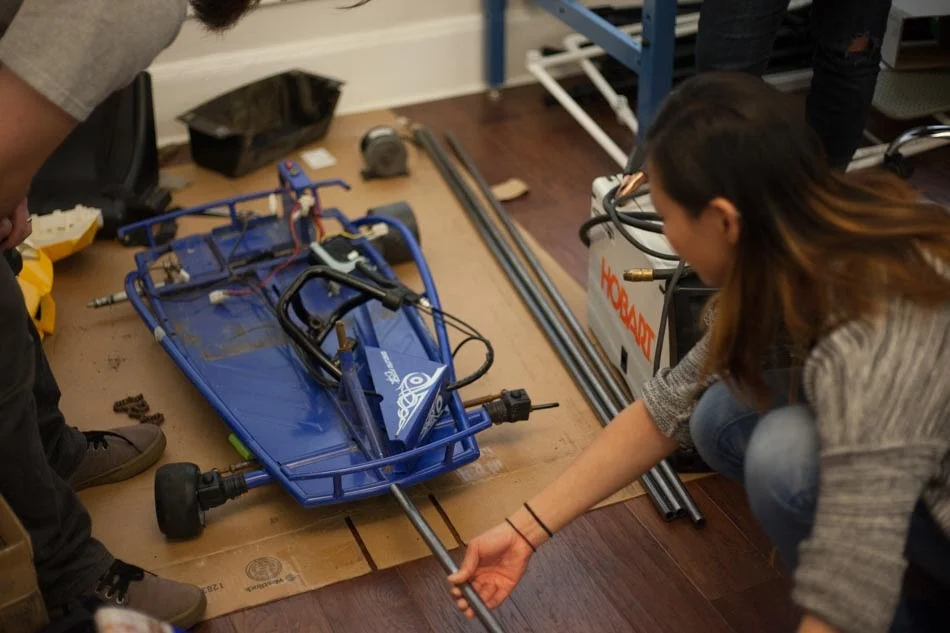 power-racing-image02 - Fictiv Building a car using the Razor Ground Force Drifter go-kart as the chassis.