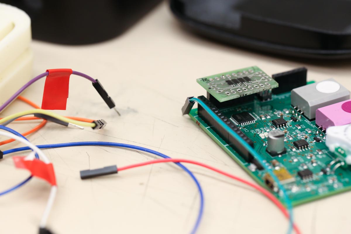 printed circuit board with wires
