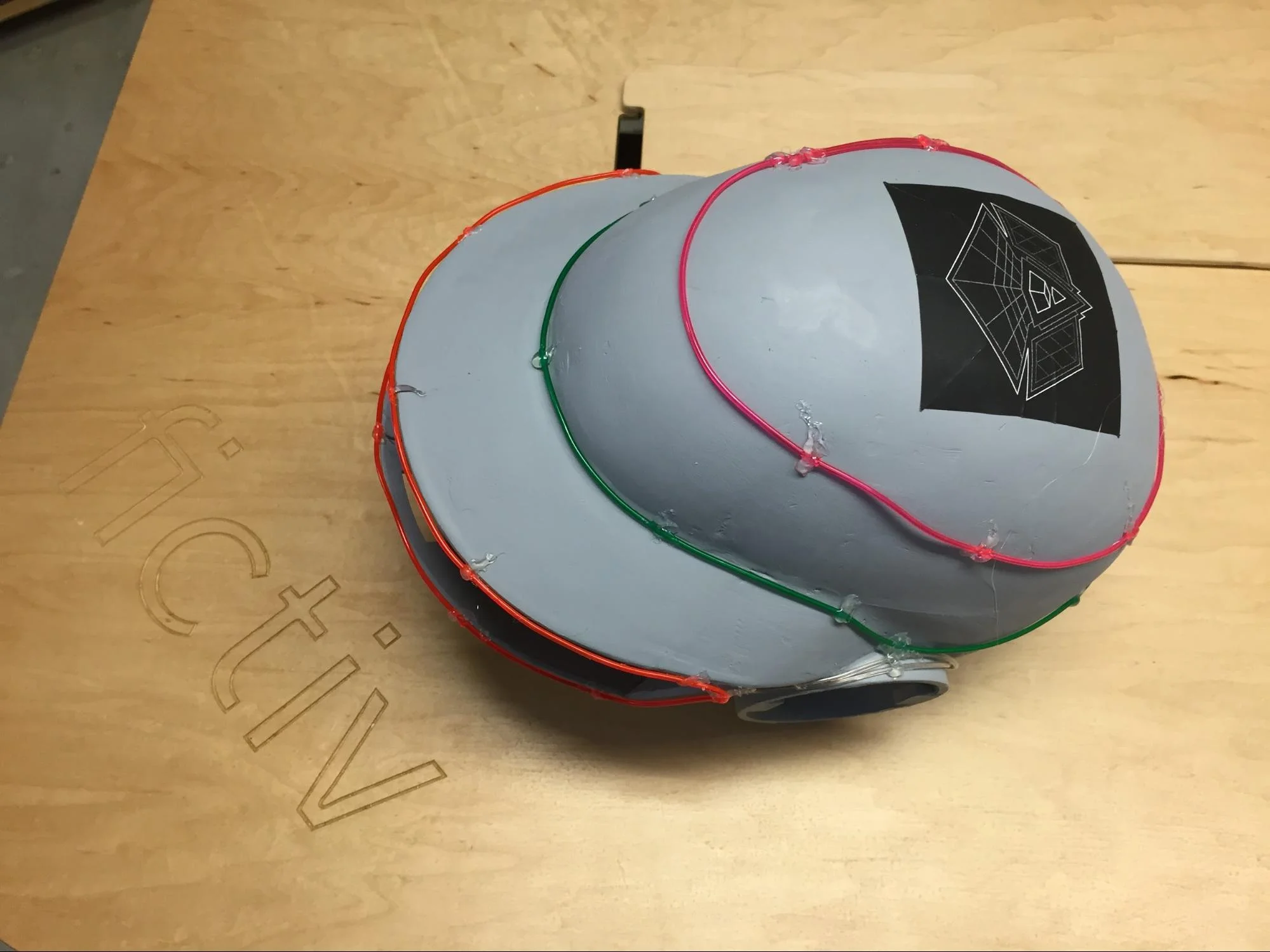 daft-punk_22 - Fictiv Adding Daft Punk's pyramid light scheme image to the helmet