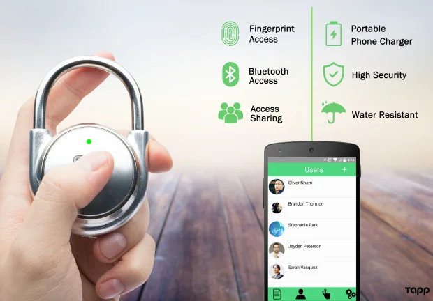 ‍TAPP fingerprint padlock