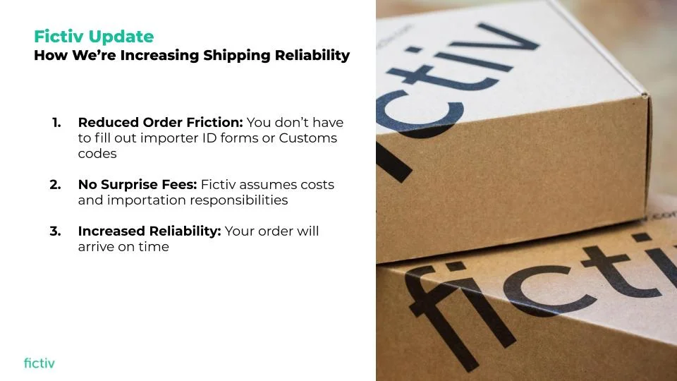 Fictiv-Shipping-Updates - Fictiv Fictiv Shipping Reliability Slide