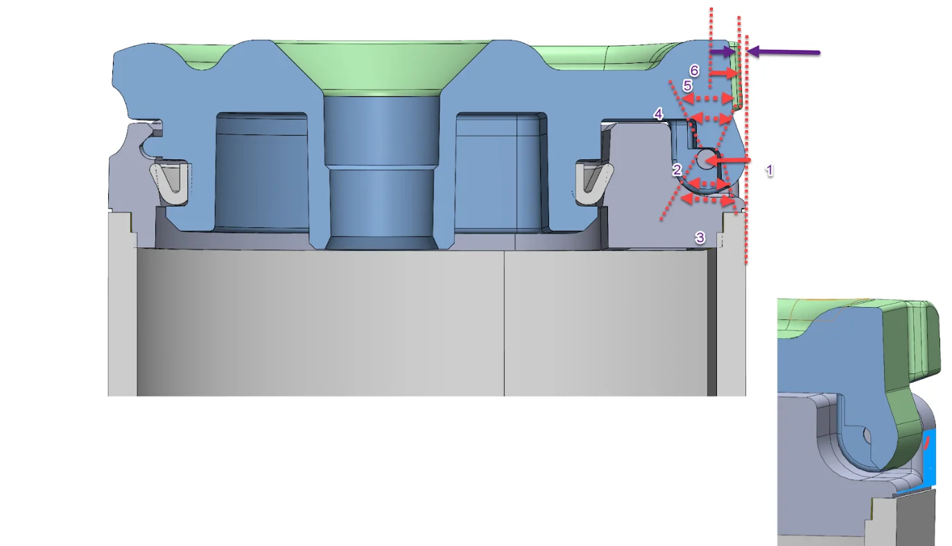 tolerance stack ups Cross section of canister assembly - Fictiv Cross section of canister assembly