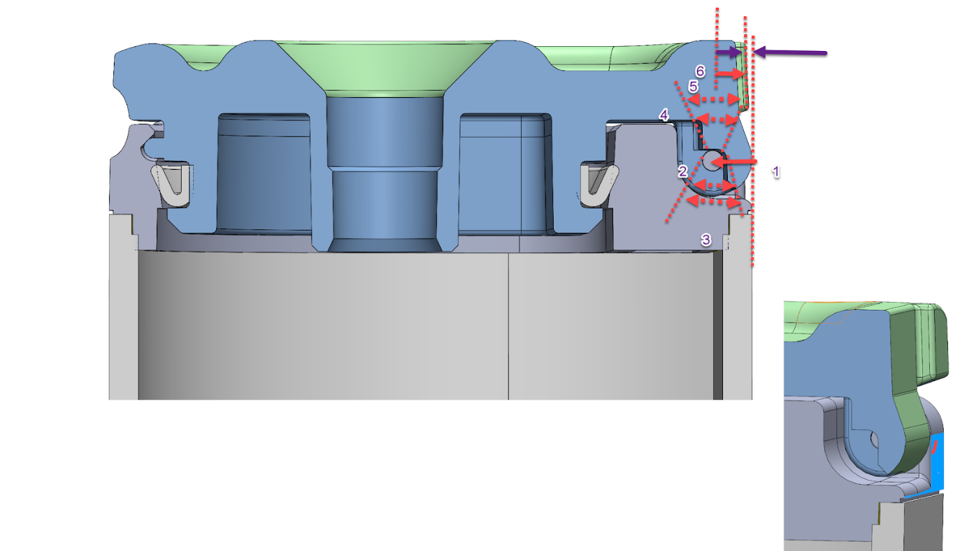 tolerance stack ups Cross section of canister assembly - Fictiv Cross section of canister assembly