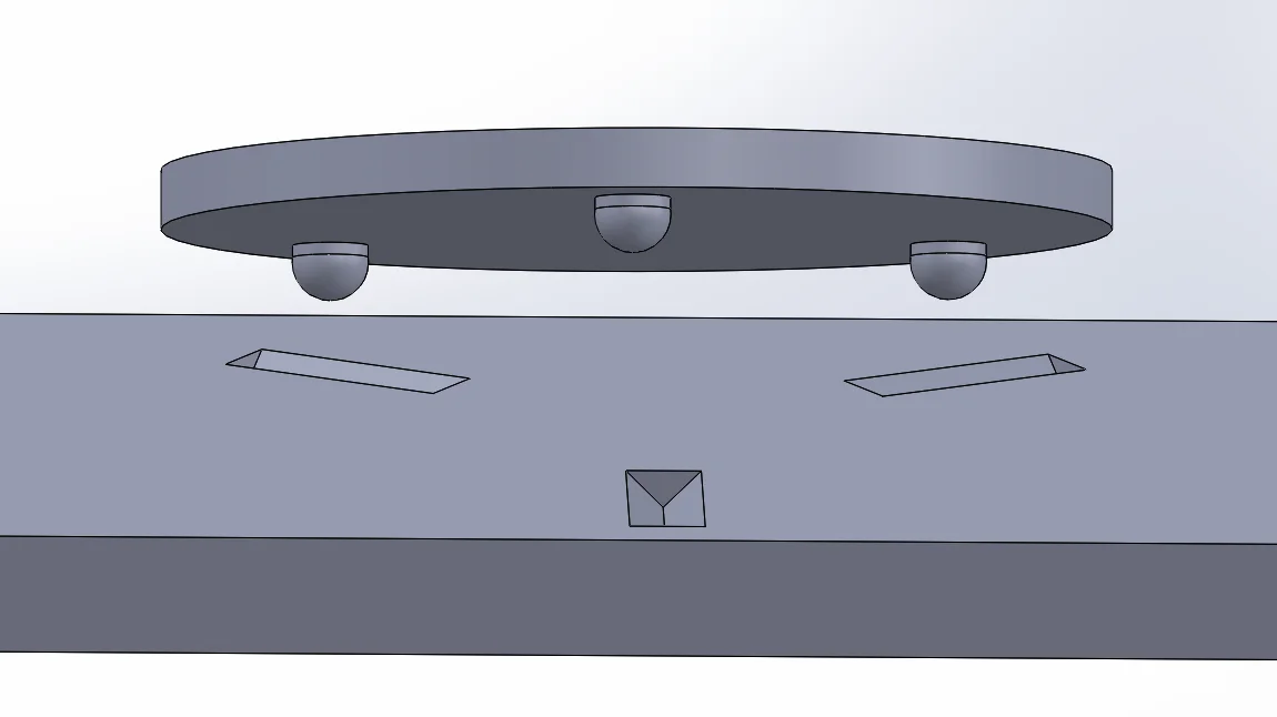 FEA model 2 - Fictiv Screenshot of a 3D CAD model displayed with a colorful mesh to show stress distribution