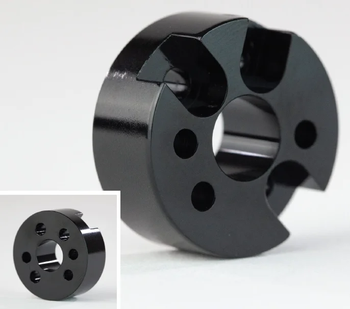 zinc plating - Fictiv A circular metal part with holes drilled in it, finished using zinc plating