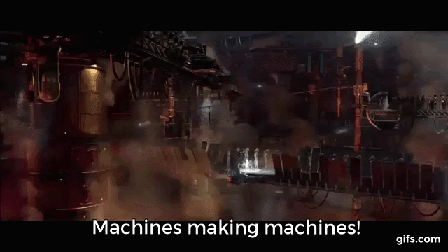 Star Wars gif - Fictiv gif of scene from Star Wars with c3p0 saying machines making machines