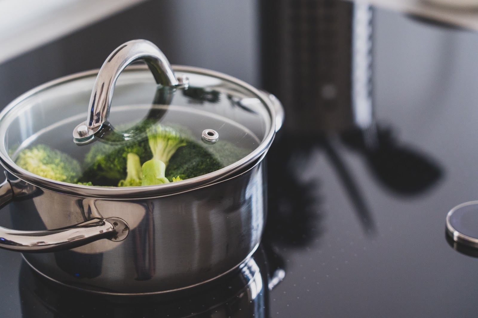 stainless steel pot - Fictiv stainless steel pot with broccoli on stove