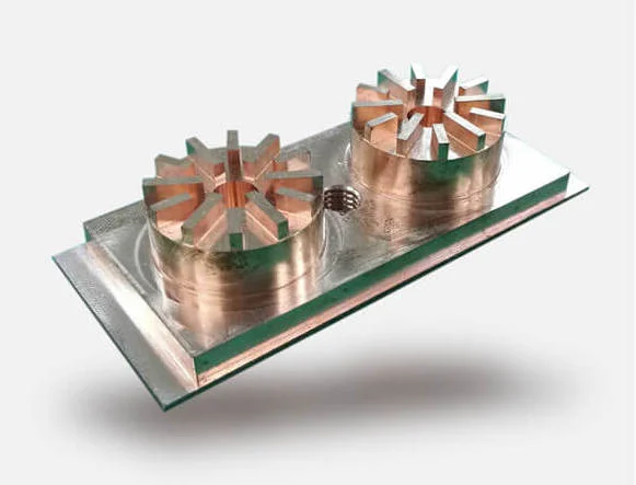 Image of a CNC machined copper alloy EDM electrode