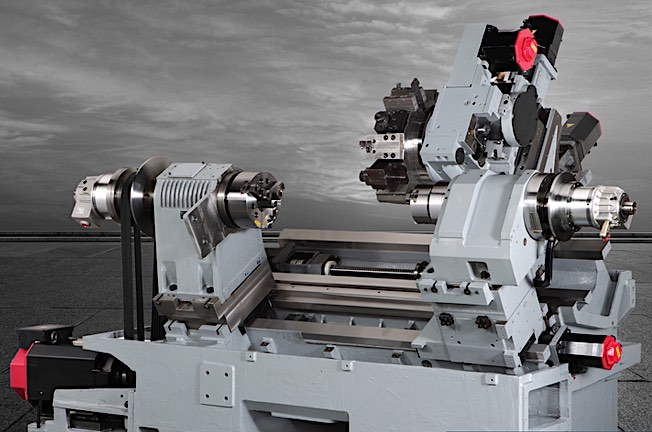 image of an example turning machine with an incline bed