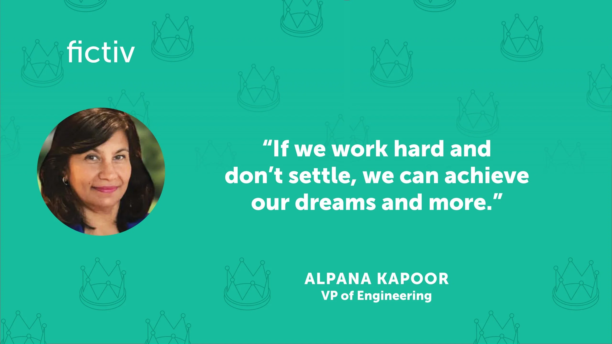 Fictiv_March25_IWD_TW_alpana - Fictiv Alpana Kapoor, Vice President of Software Engineering at Fictiv, quote for women's history month