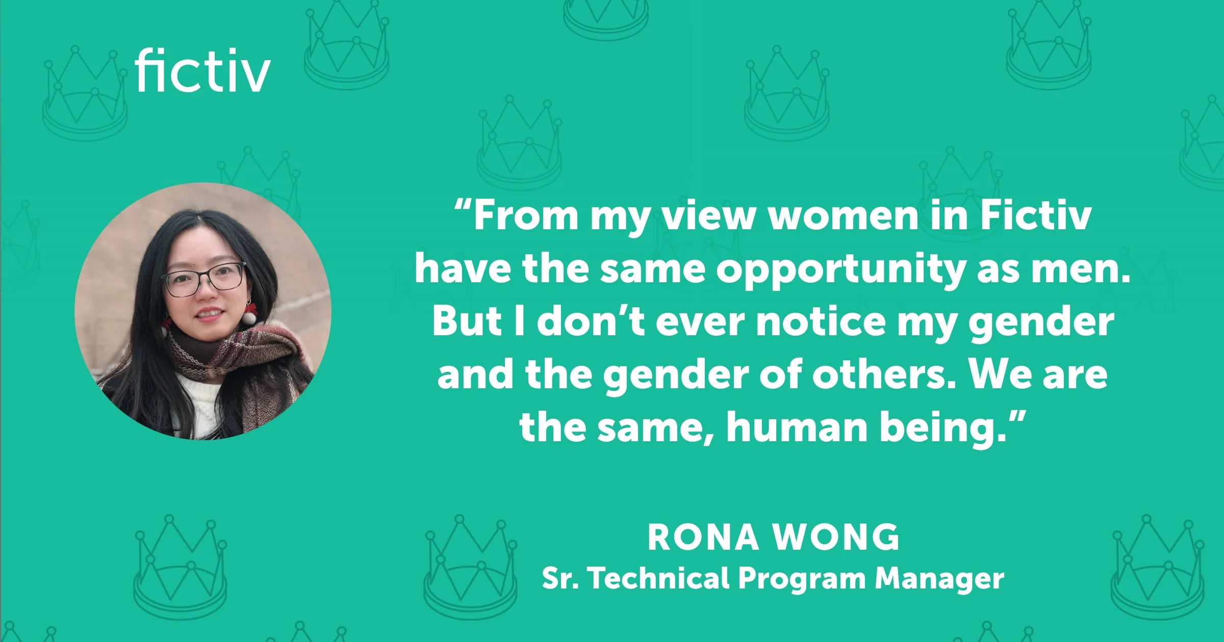Fictiv_March29_IWD_LI_rona - Fictiv Rona Wong, Sr. Technical Program Manager, quote for Women's History Month
