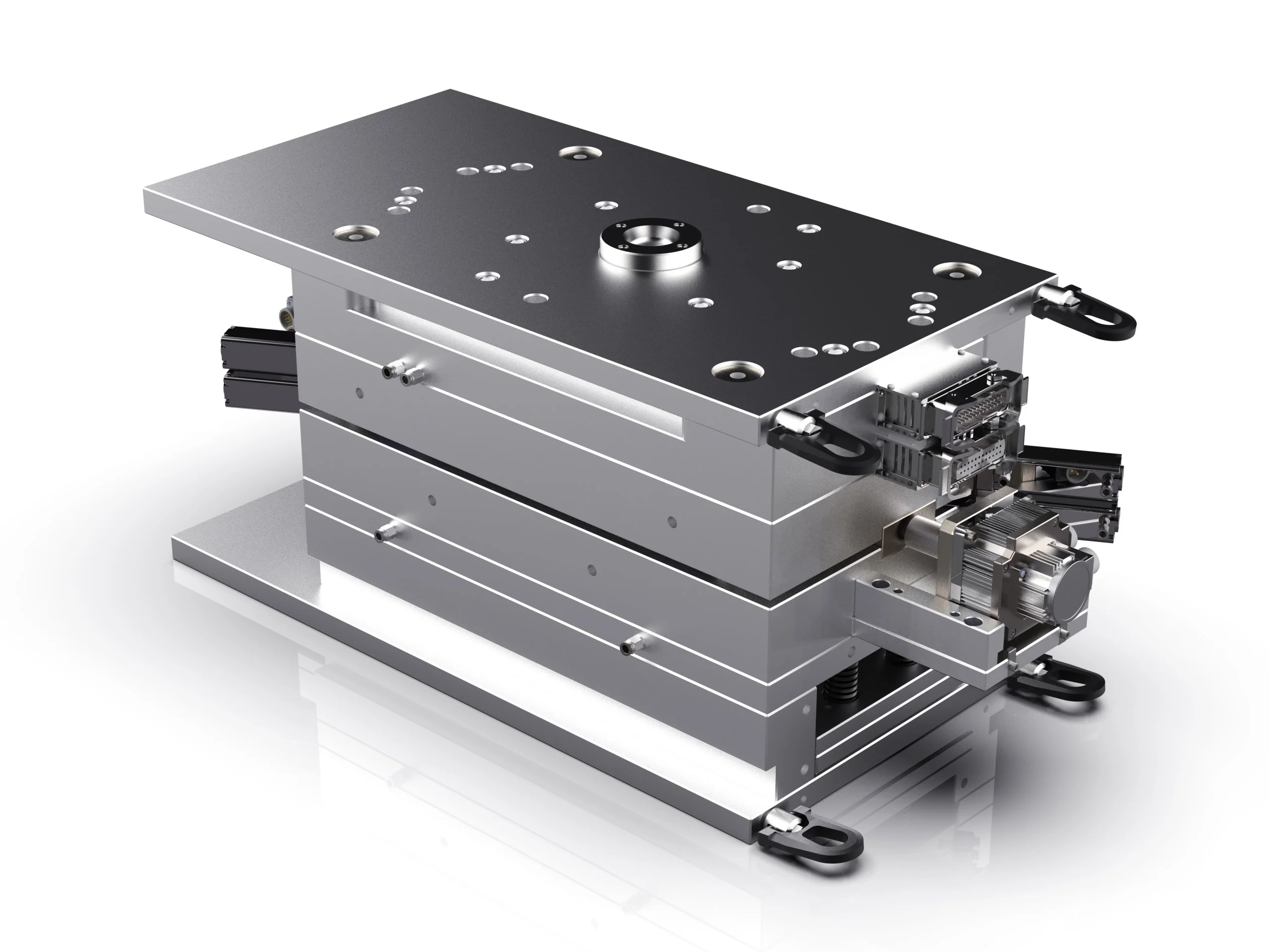3d,Render,Of,Plastic,Moulding,Machine.,Plastic,Injection,Moulding.cups,,Boxes, - Fictiv injection mold