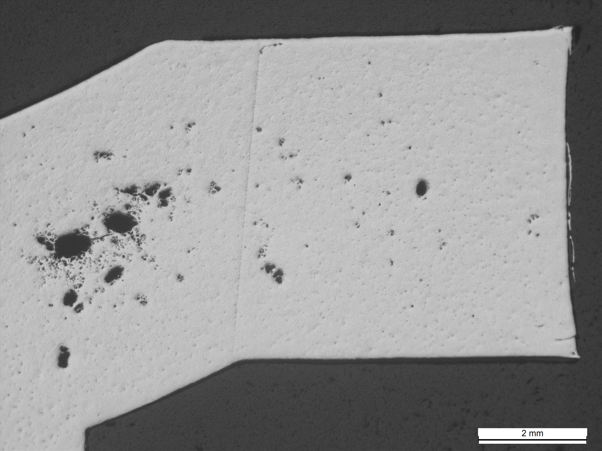 Cross-Section of Casting Porosity Defect