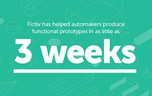 fictiv-3-weeks - Fictiv Fictiv has helped automakers produce functional prototypes in as little as 3 weeks