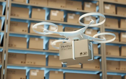 drone-holding-cardboard-box - Fictiv drone holding cardboard box