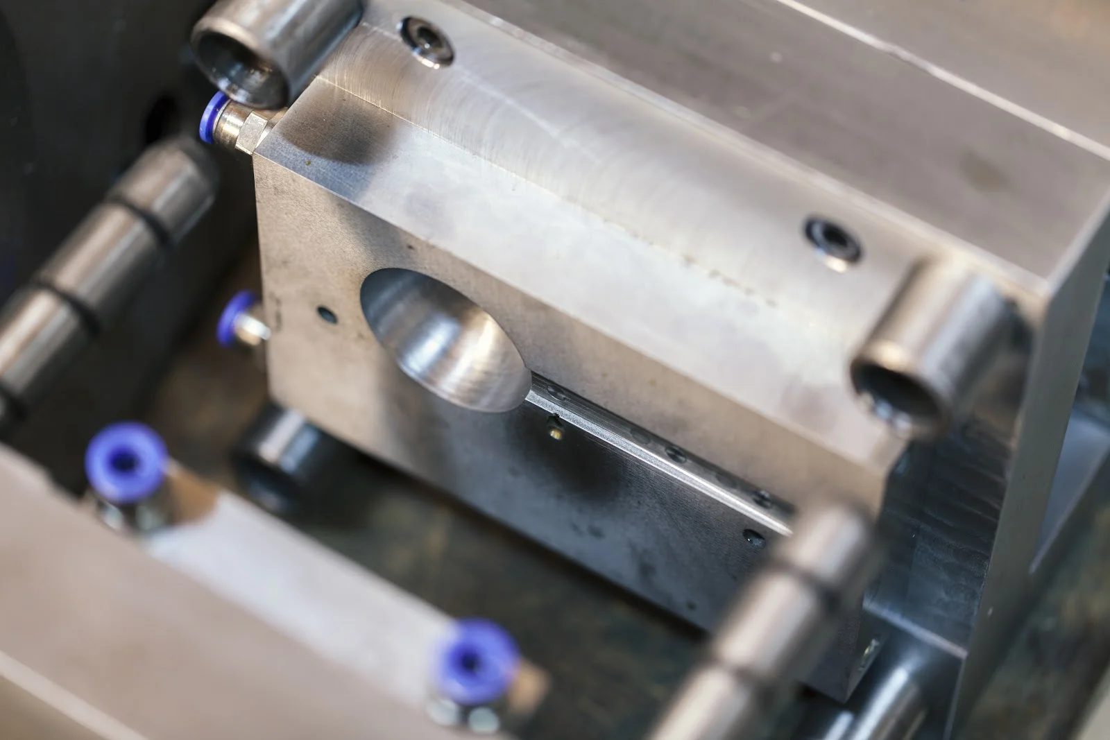 steel mold for plastic products, close up - Fictiv molding tools