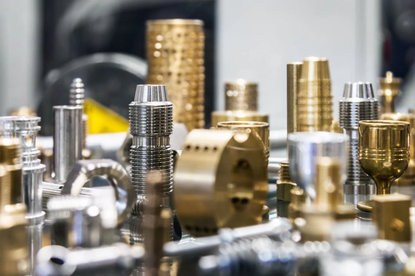 different-shapes-sizes-parts-turned-shutterstock_1850200858 - Fictiv some assemblies require components manufactured with varying manufacturing processes