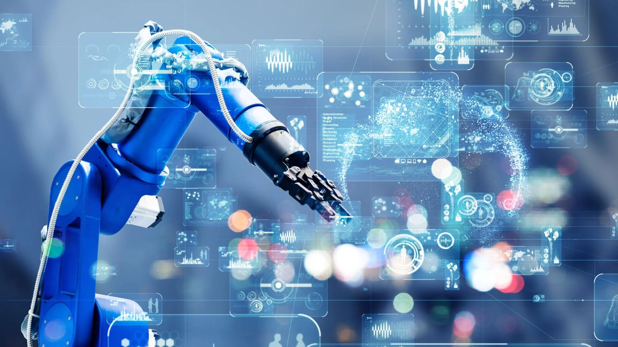 ai-dm-blog-img-2 - Fictiv Alt text: robotic arm utilizes artificial intelligence in manufacturing