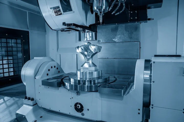 CNC-machining-a-part-with-complex-surface-curvature - Fictiv CNC machining a part with complex surface curvature