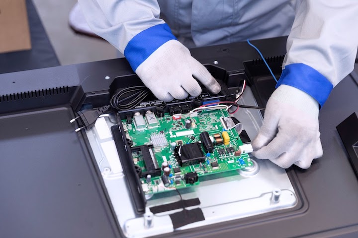 PCBA installation into assembly