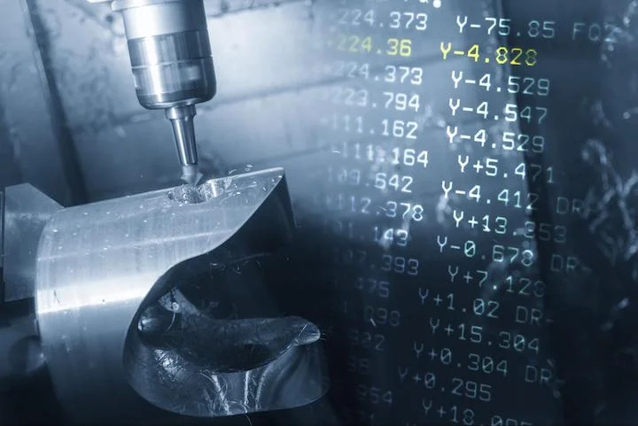 five-axis cnc milling machine with nc code