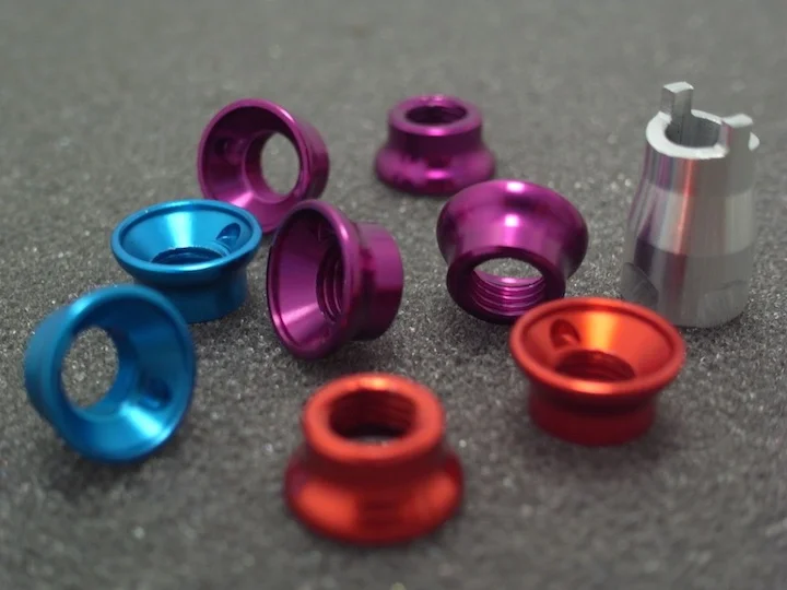 CNC Machined hard anodized color parts - Fictiv CNC Machined hard anodized color parts