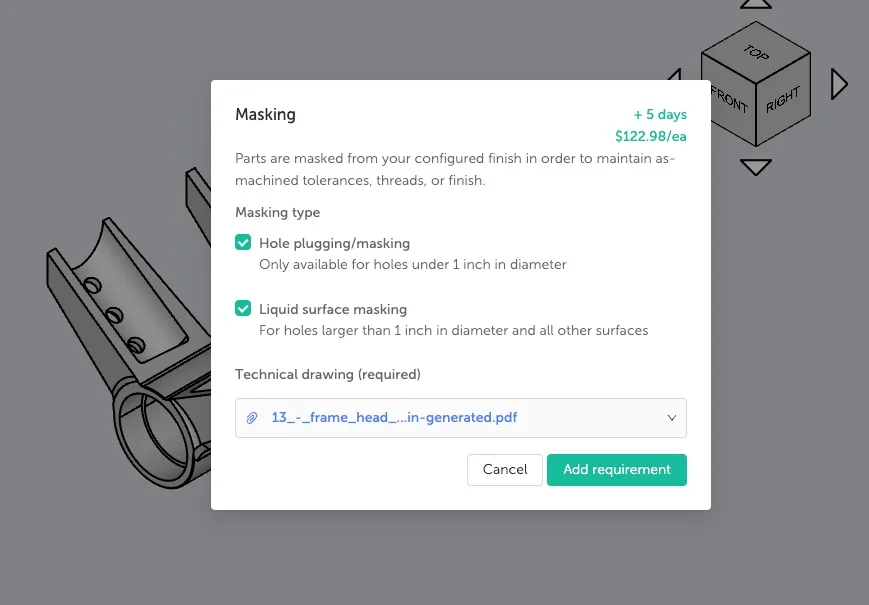 Fictiv-platform-options-for-selecting-masking- - Fictiv Fictiv platform options for selecting masking