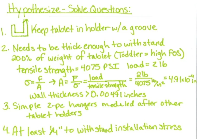 hypothesize solve questions