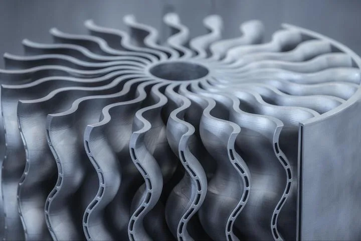 3D-printed aircraft turbine wheel
