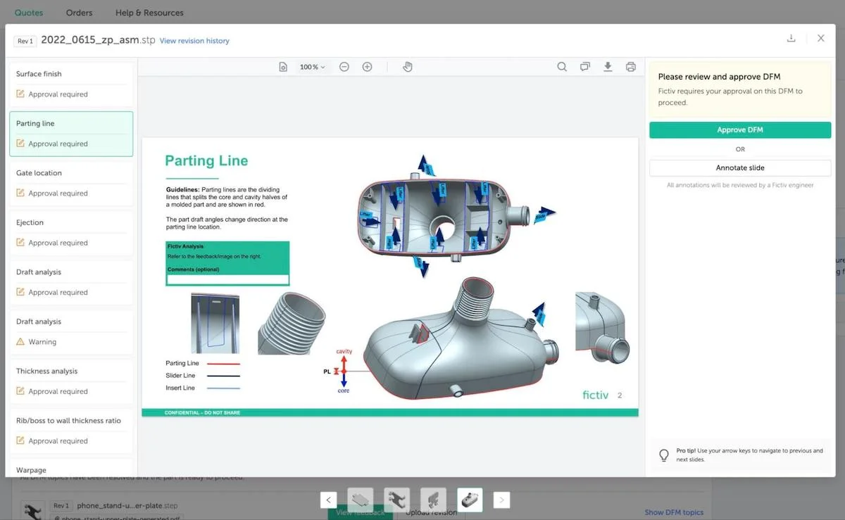 Injection Molding DFM