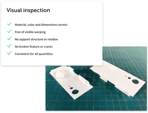 Fictiv platform quality assurance - visual inspection
