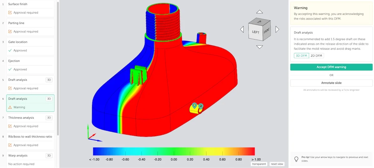 Injection molding design
