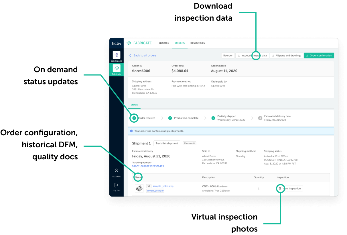 fictiv-platform-snapshot - Fictiv Fictiv precision machined parts platform snapshot