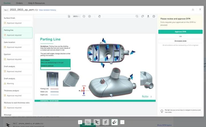 Parting Line Injection Molding