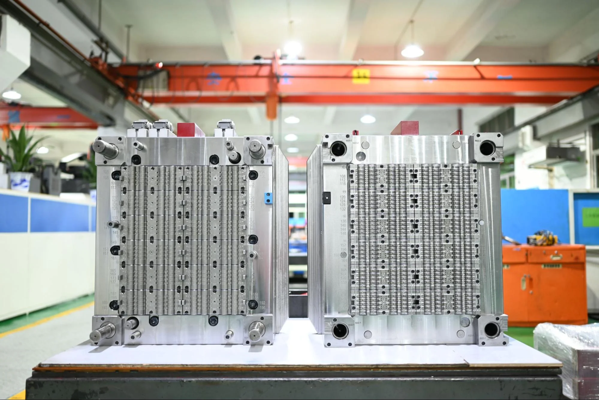 A large multi-cavity tool located at one of Fictiv's manufacturing partner facilities.