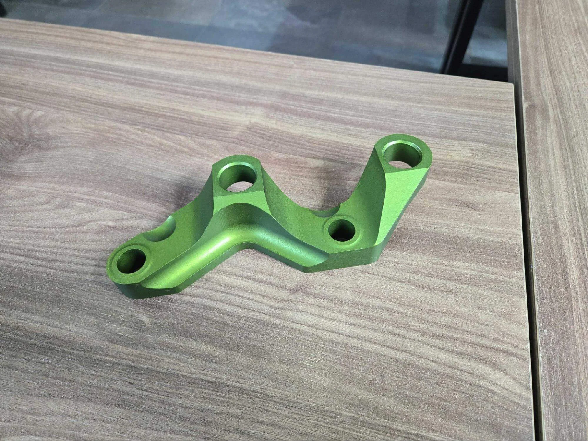 A CNC-machined prototype.