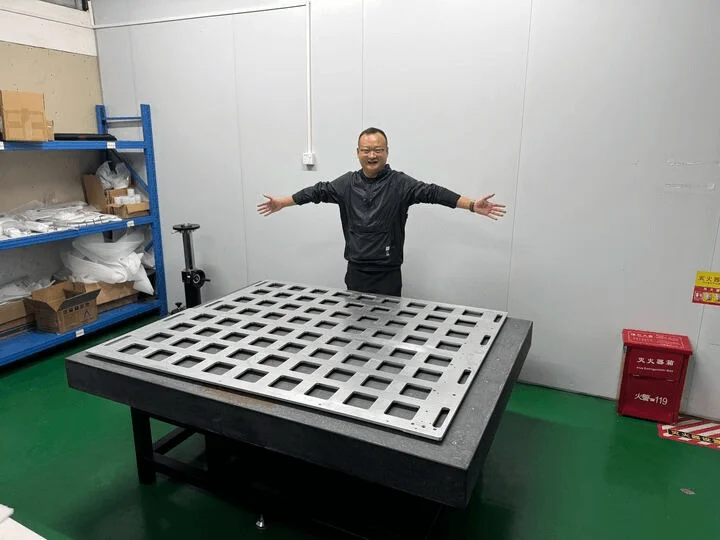 large cnc human - Fictiv Large CNC part with human for scale.