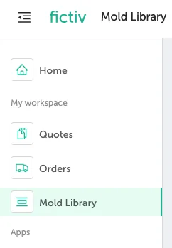fictivmade library - Fictiv Mold library location on the Fictiv platform.